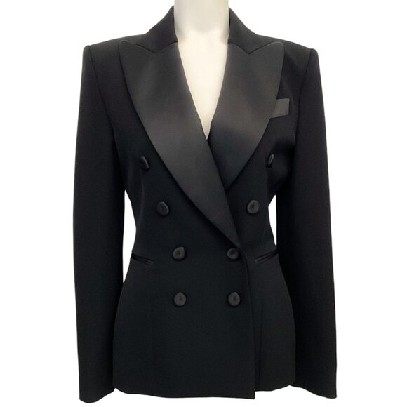 Moschino Jackets & Blazers - Moschino Couture Black Wool Double Breasted Tuxedo Jacket